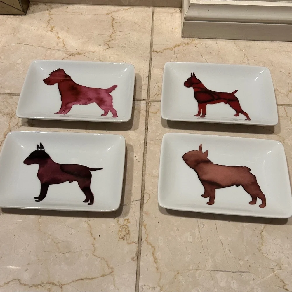 West Elm Scott Lifshutz Dog Appetizer Plates
